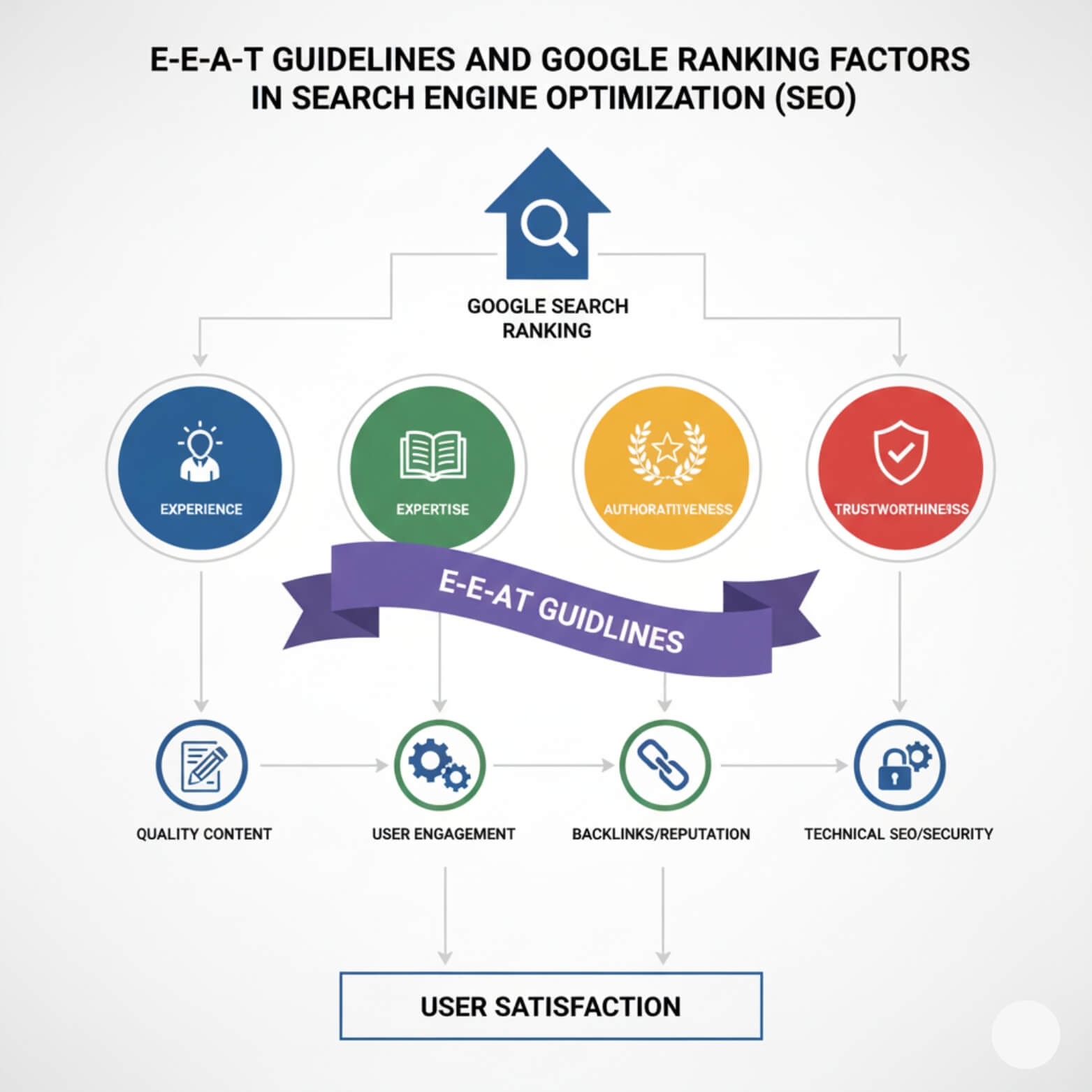 E-E-A-T Guidelines and Google Ranking Factors in Search Engine Optimization (SEO)